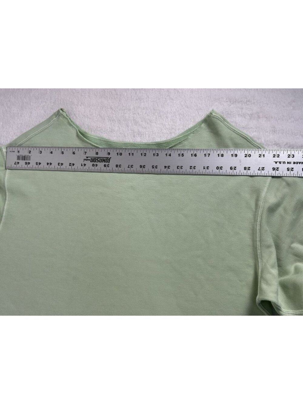 Aerie Cozy Forever Sweatshirt Womens Medium Mint Green Boatneck Drop Shoulder - Picture 6 of 8